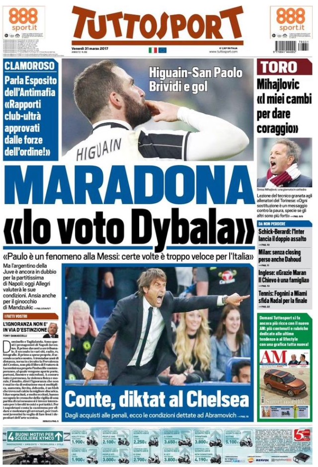 TuttoSport 31 Marzo 2017