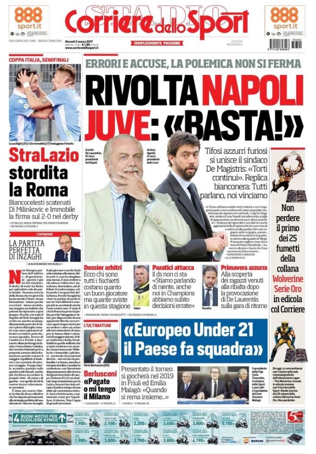 Corriere Dello Sport 2 Marzo 2017