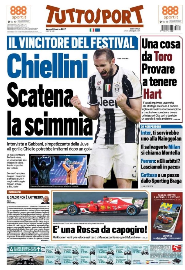 TuttoSport 3 Marzo 2017