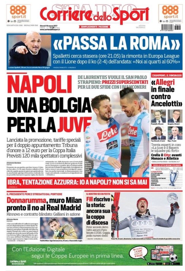 Corriere Dello Sport 16 Marzo 2017