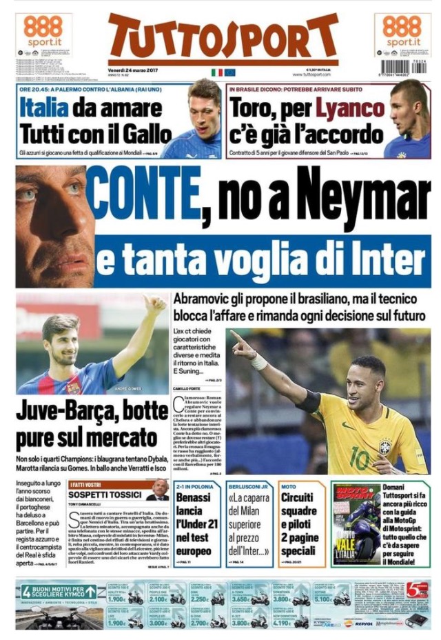TuttoSport 24 Marzo 2017