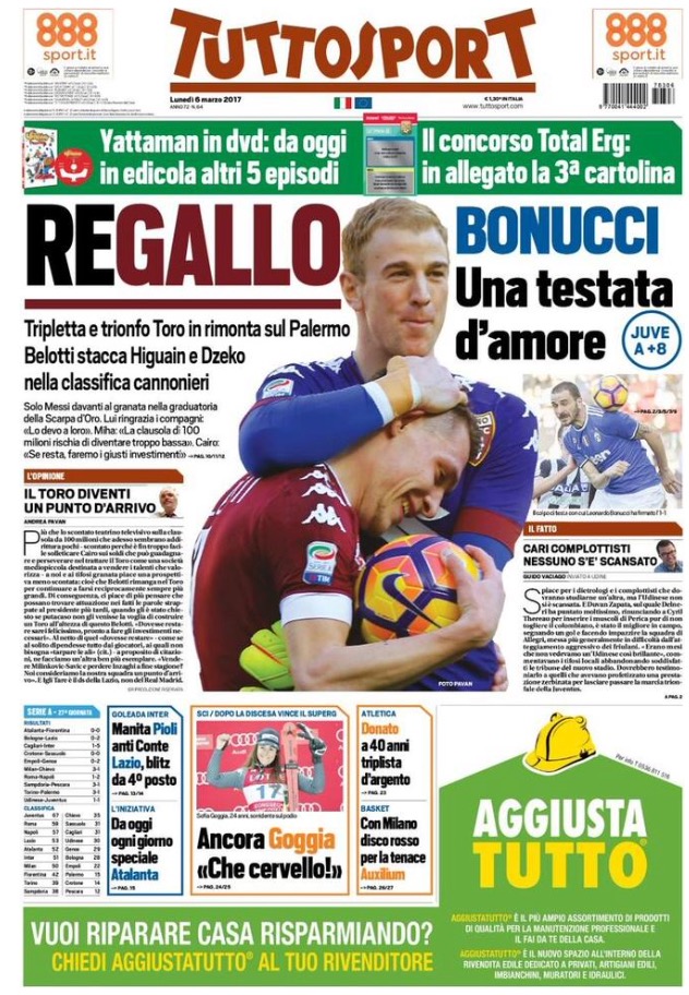 TuttoSport 6 Marzo 2017