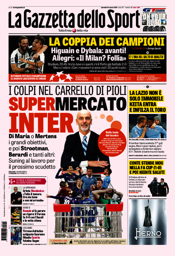 Gazzetta Dello Sport 14 Marzo 2017