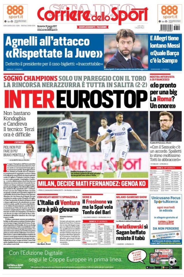 Corriere Dello Sport 19 Marzo 2017