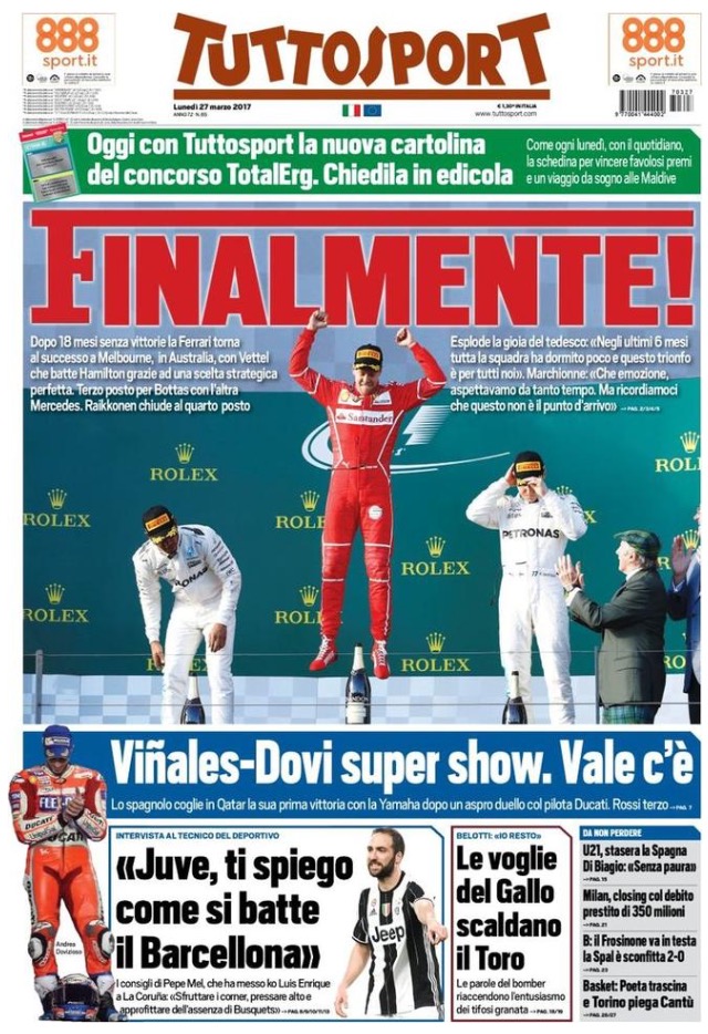 TuttoSport 27 Marzo 2017