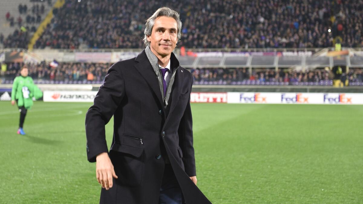 La sfida di Paulo, se dovesse arrivare l'Europa League sarà merito suo, se non dovesse arrivare sarà colpa della società - Firenze, stadio Artemio Franchi, 23.02.2017, Fiorentina-Borussia, Foto Fiorenzo Sernacchioli. Copyright Labaroviola.com. Paulo Sousa