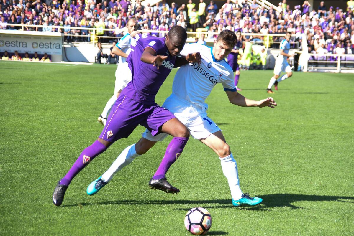 De Magistris: "Babacar non deve diventare come Balotelli, dopo il gol deve esultare" - Stadio Artemio Franchi, 16.10.2016, Fiorentina-Atalanta, Foto Firoenzo Sernacchioli, copyright Labaroviola.com