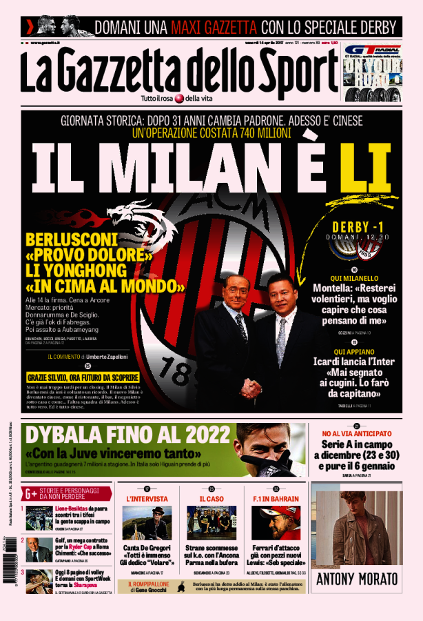 Gazzetta Dello Sport 14 Aprile 2017