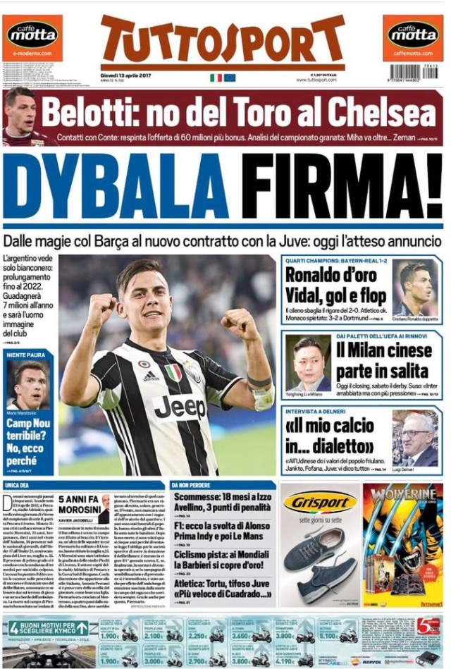 TuttoSport 14 Aprile 2017
