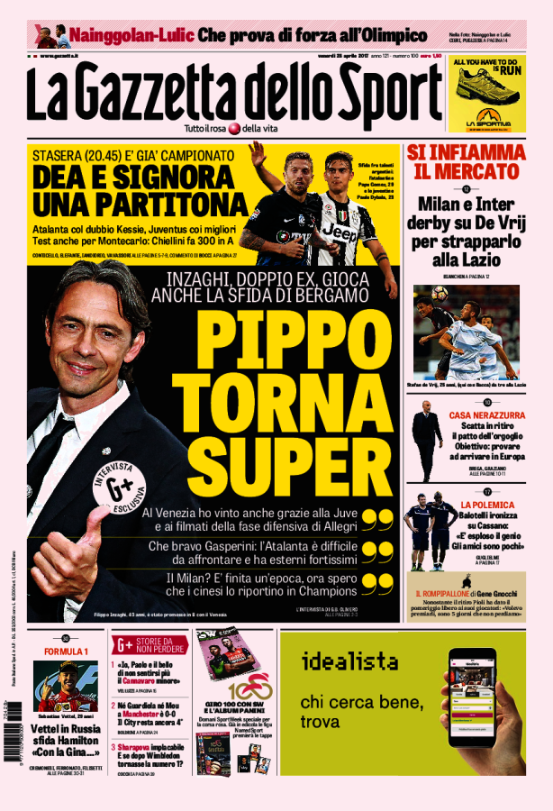 Gazzetta Dello Sport 28 Aprile 2017