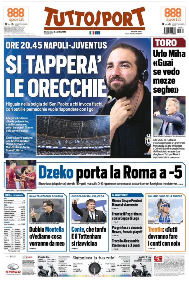 TuttoSport 2 Aprile 2017