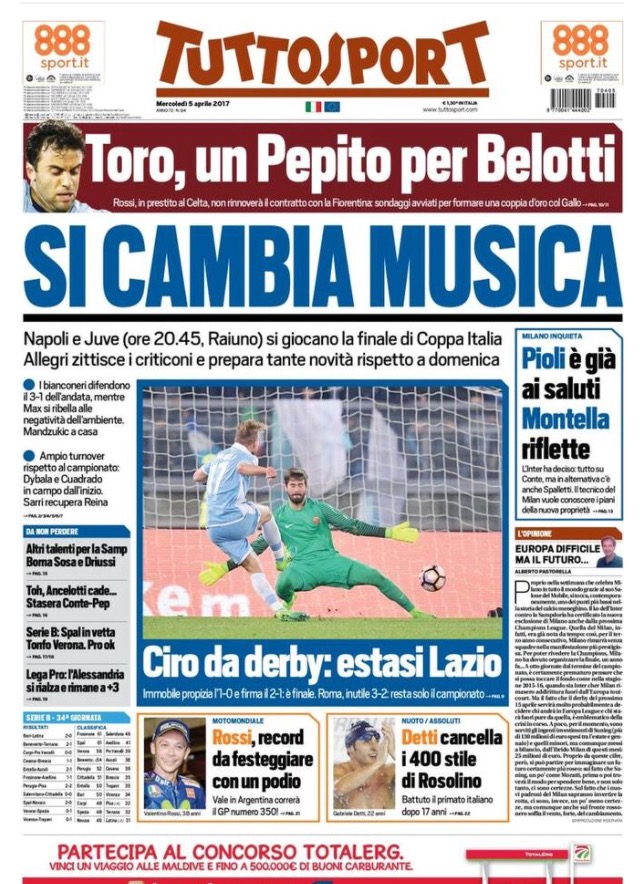 TuttoSport 5 Aprile 2017
