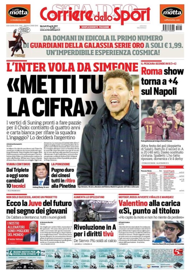 Corriere Dello Sport 25 Aprile 2017