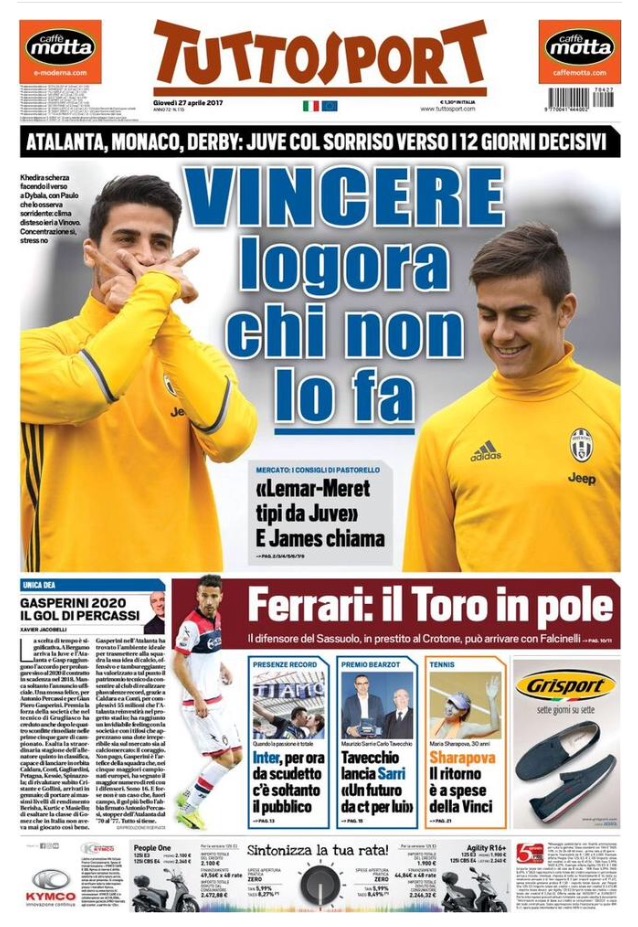 TuttoSport 27 Aprile 2017