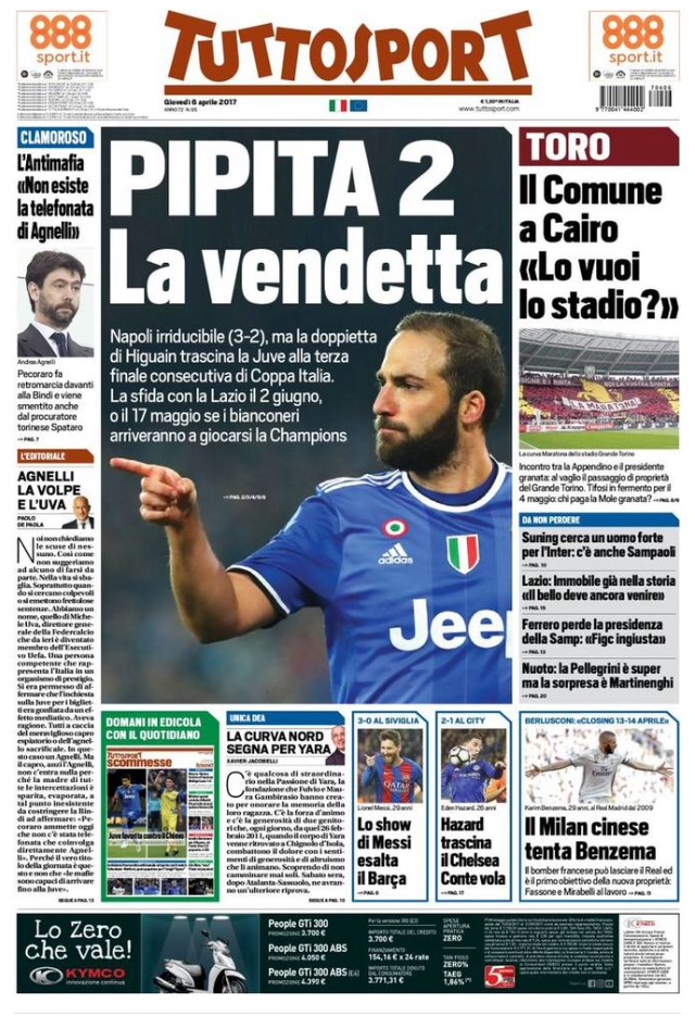 TuttoSport 6 Aprile 2017
