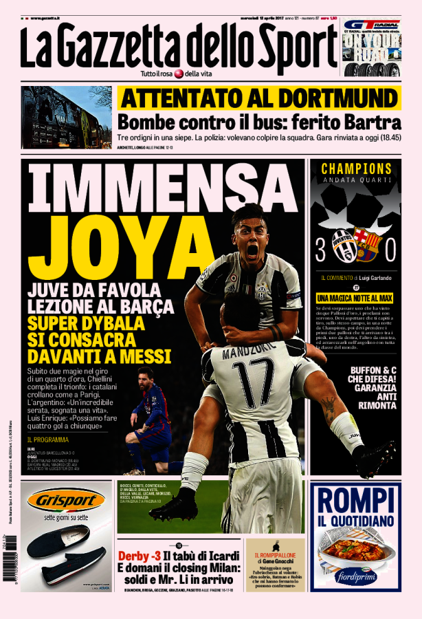 Gazzetta Dello Sport 12 Aprile 2017