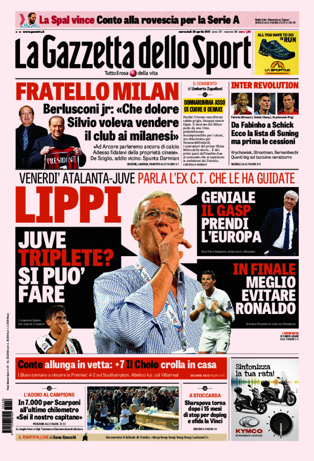 Gazzetta Dello Sport 26 Aprile 2017