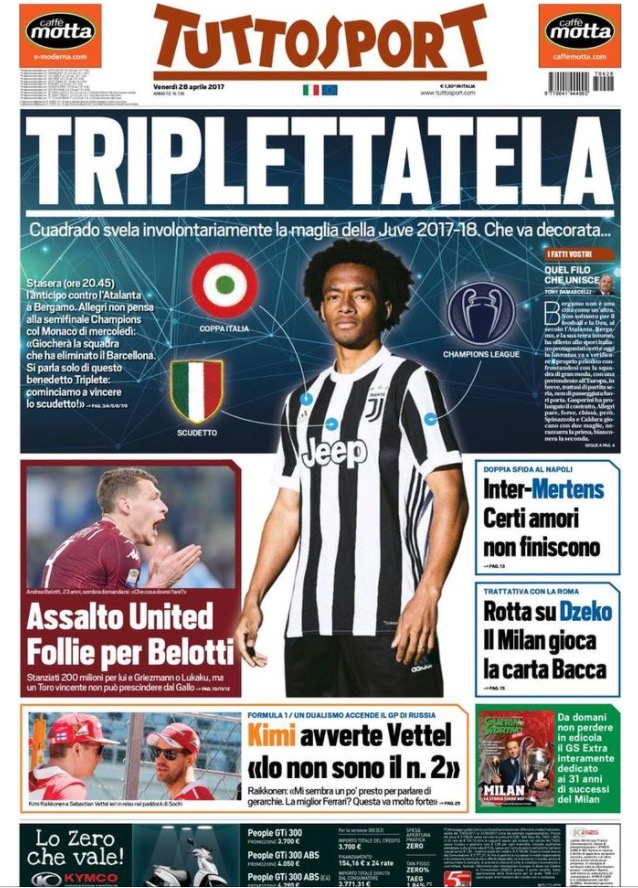 TuttoSport 28 Aprile 2017