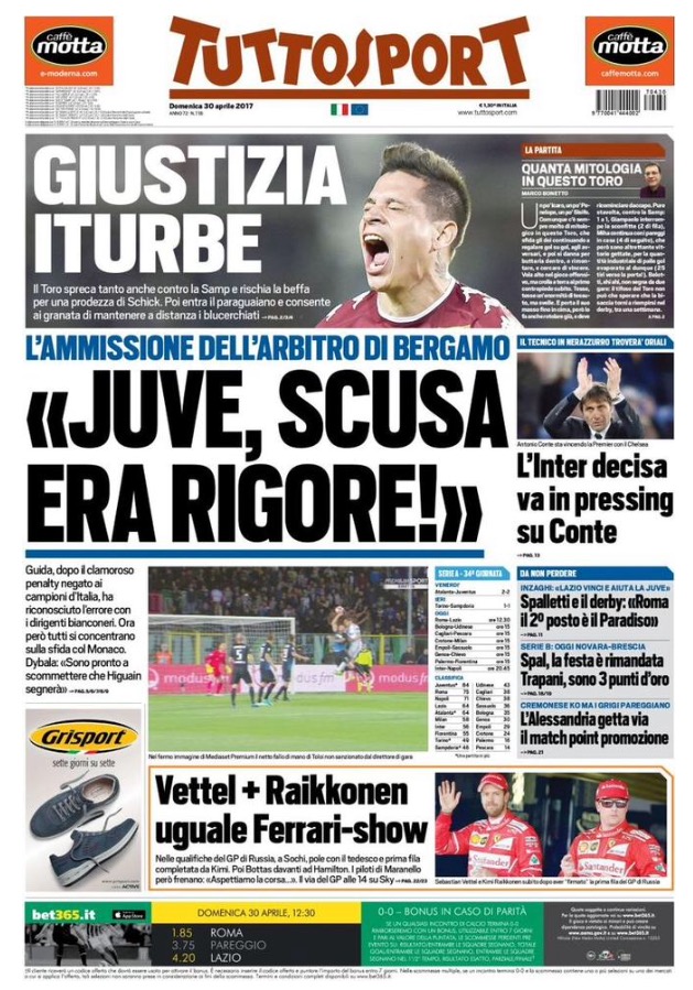TuttoSport 30 Aprile 2017