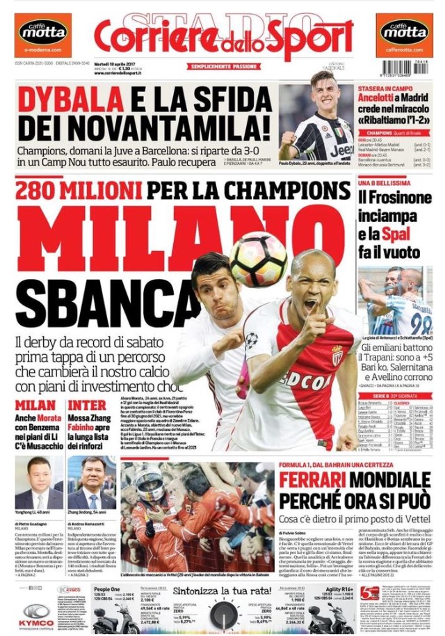 Corriere Dello Sport 18 Aprile 2017