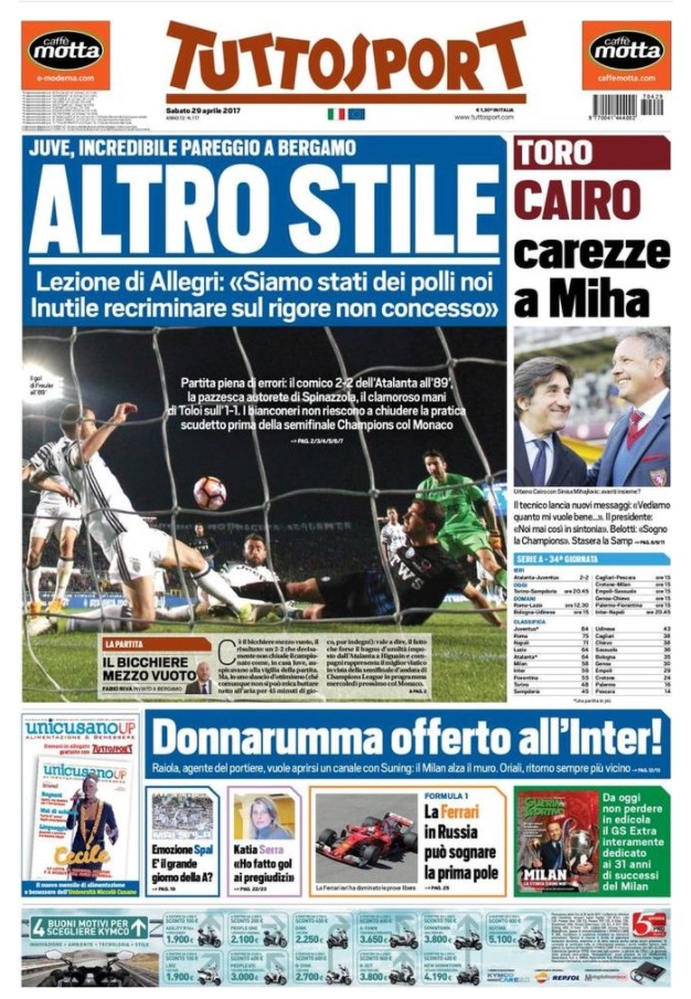 TuttoSport 29 Aprile 2017