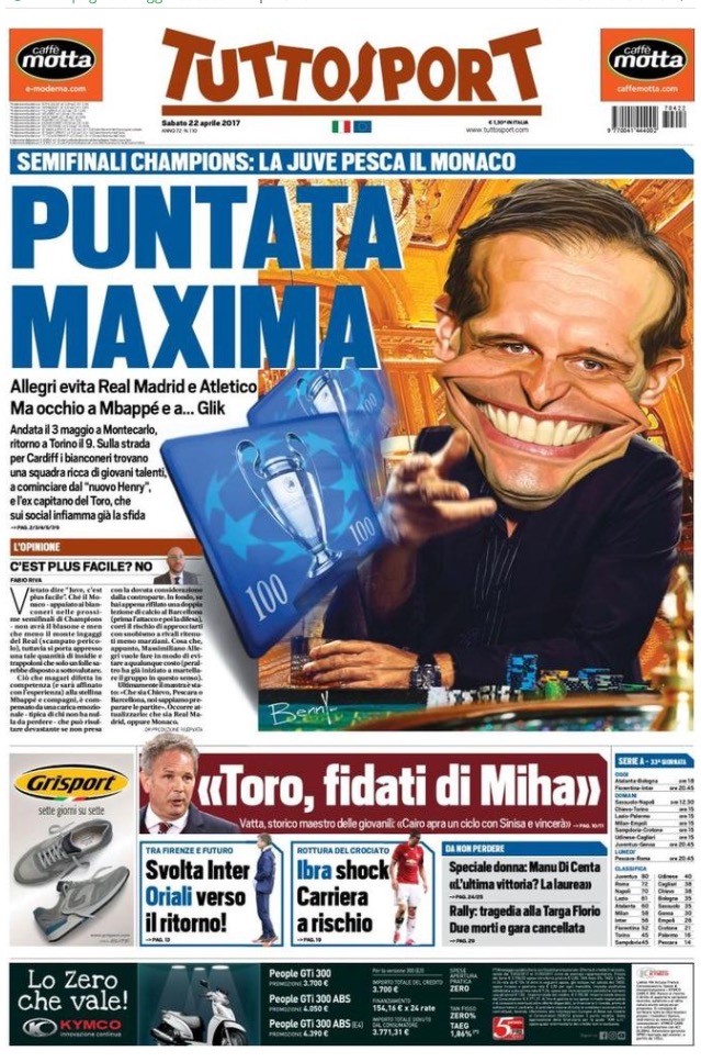 TuttoSport 22 Aprile 2017