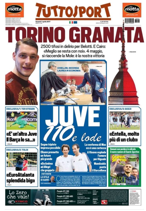 TuttoSport 7 Aprile 2017