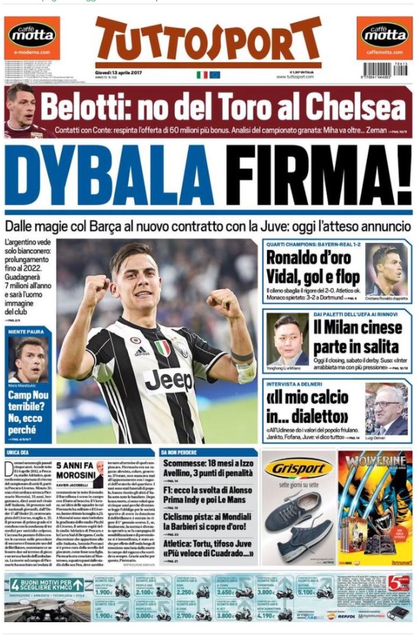TuttoSport 13 Aprile 2017