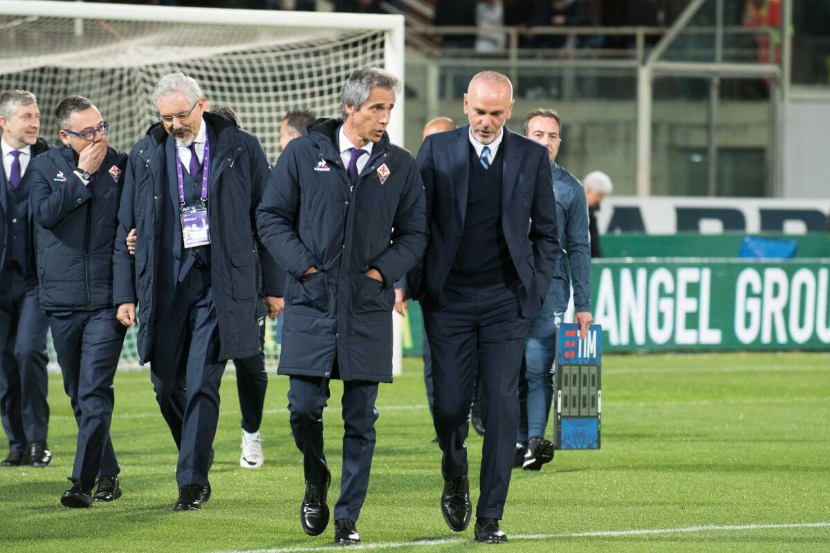 Pioli: "Spero di non aver tempo per le vacanze, per ora non posso dire nulla" - Firenze, stadio Artemio Franchi, 22.04.2017, Fiorentina-Inter, Foto Fiorenzo Sernacchioli. Copyright Labaroviola.com