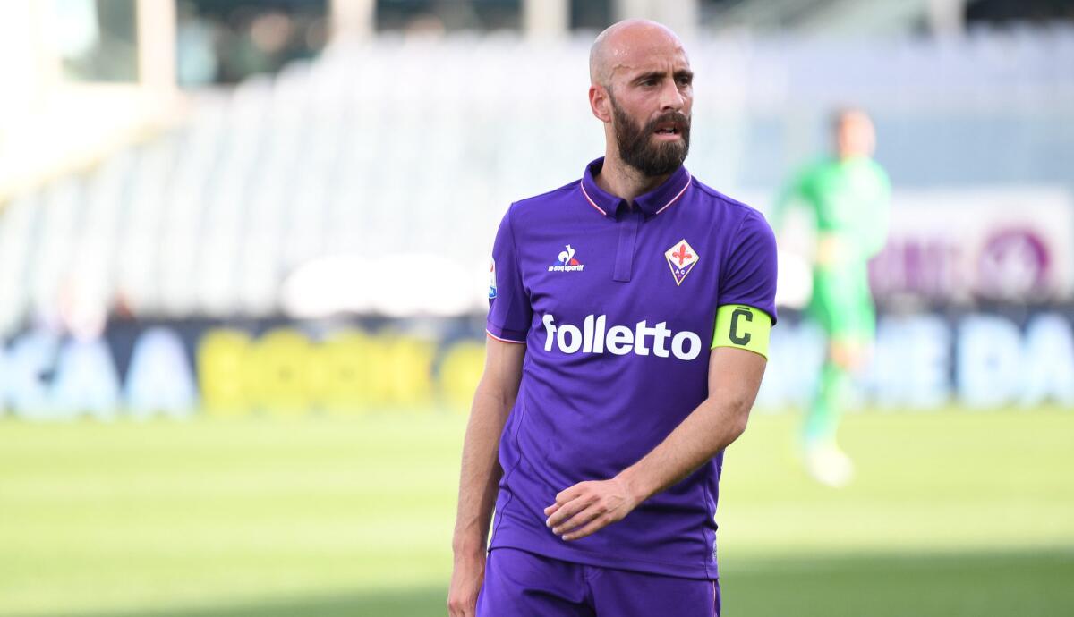 Borja a Gonzalo: "Sei un grande uomo, ti vogliamo un sacco di bene e per il futuro..." - Firenze, stadio Artemio Franchi, 13.05.2017, Fiorentina-Lazio, Foto Fiorenzo Sernacchioli. Copyright Labaroviola.com