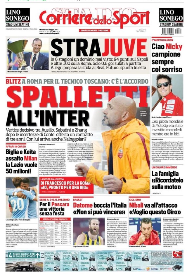 Corriere Dello Sport 23 Maggio 2017