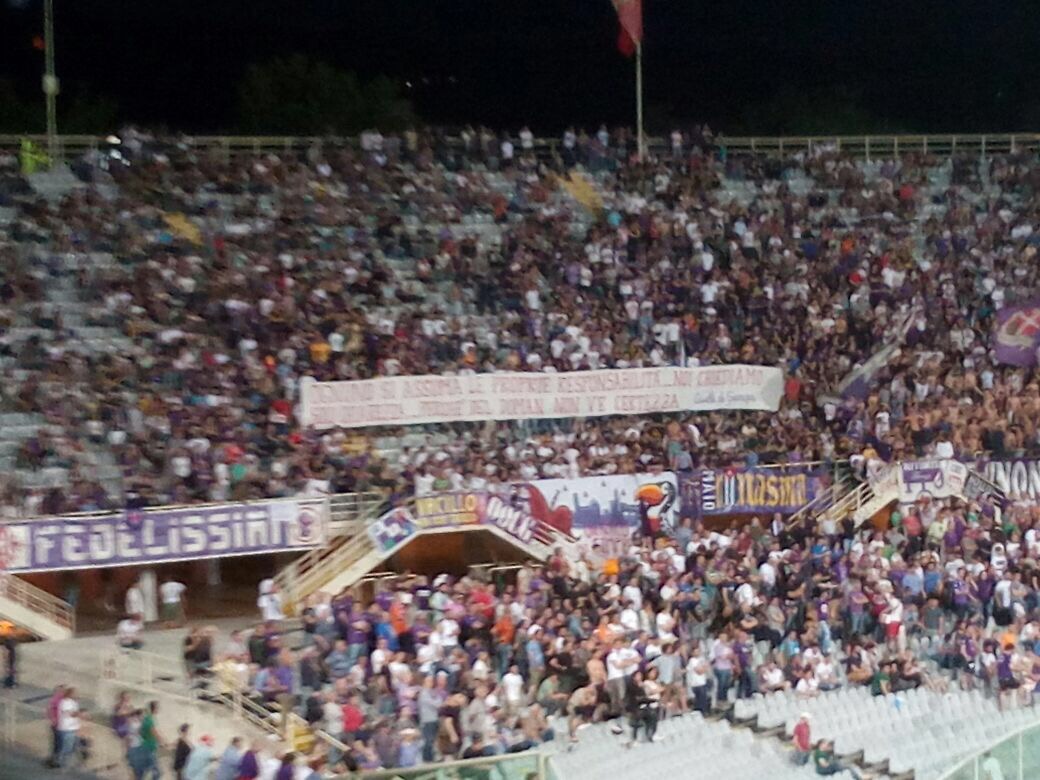 Curva Fiesole ancora contro i DV: "Lo stadio nuovo vi interessa parecchio ma per ora avete svuotato quello vecchio"