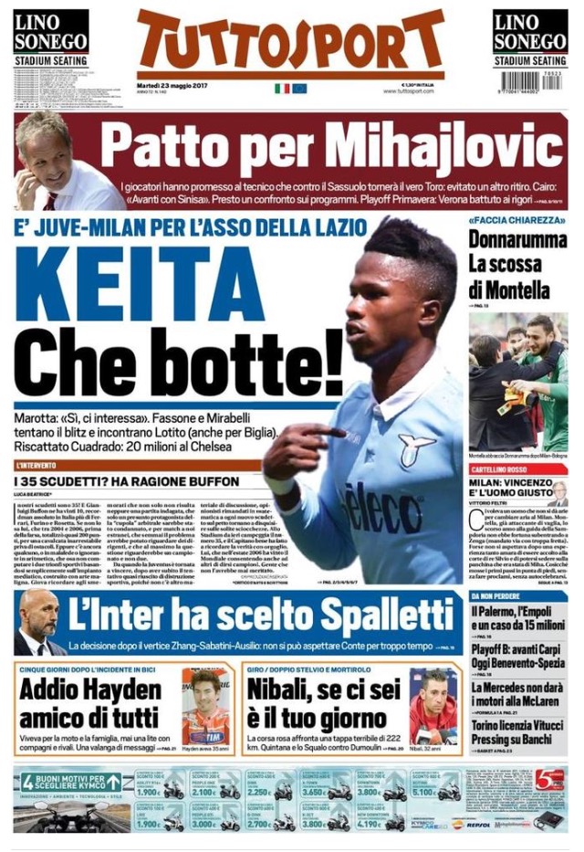 TuttoSport 23 Maggio 2017