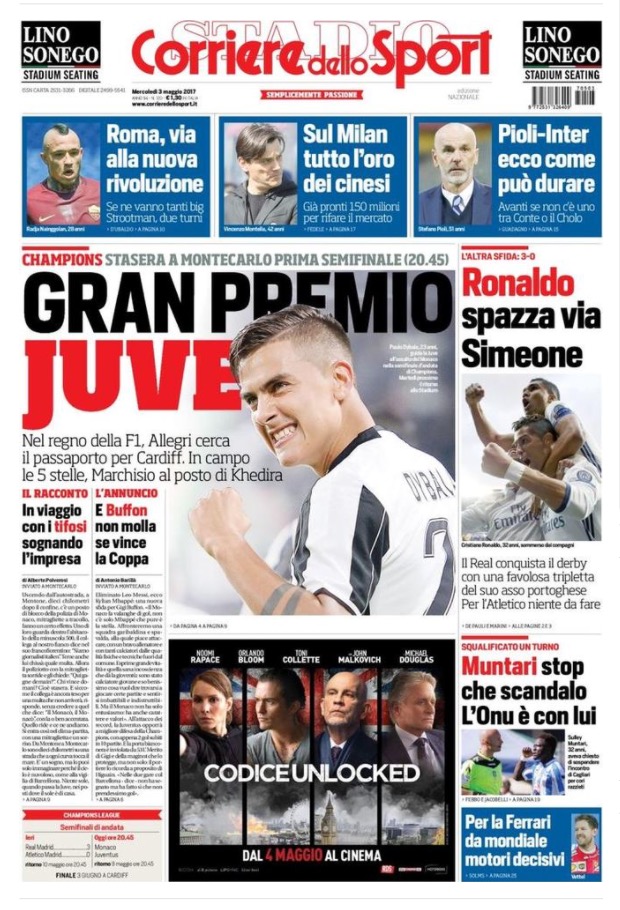 Corriere Dello Sport 3 Maggio 2017