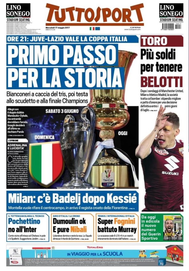TuttoSport 17 Maggio 2017