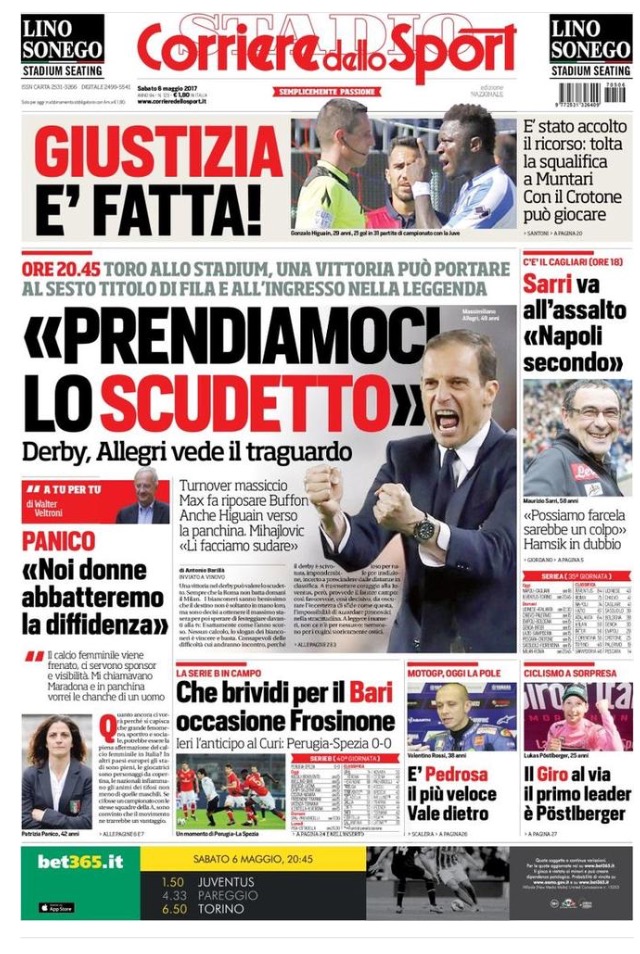 Corriere Dello Sport 6 Maggio 2017