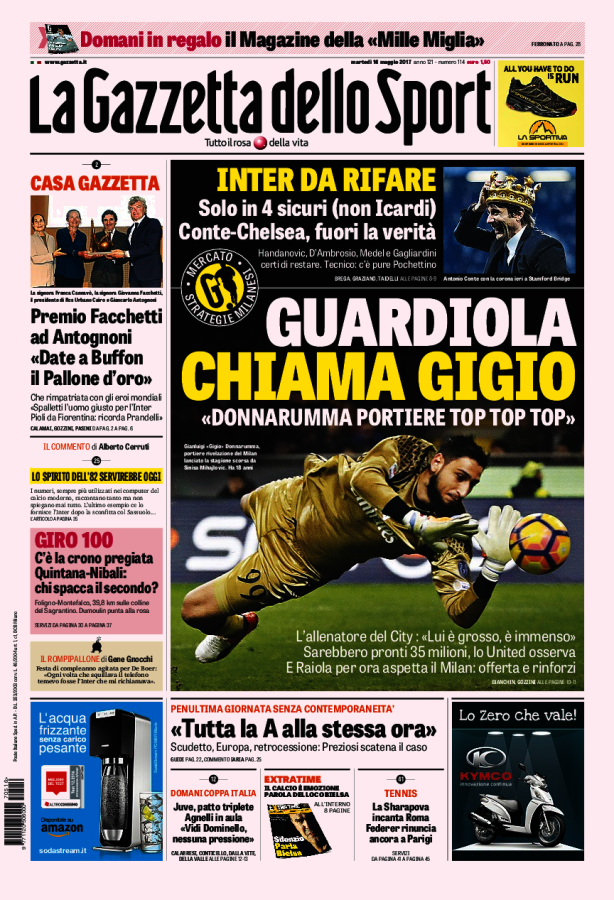 Gazzetta Dello Sport 16 Maggio 2017