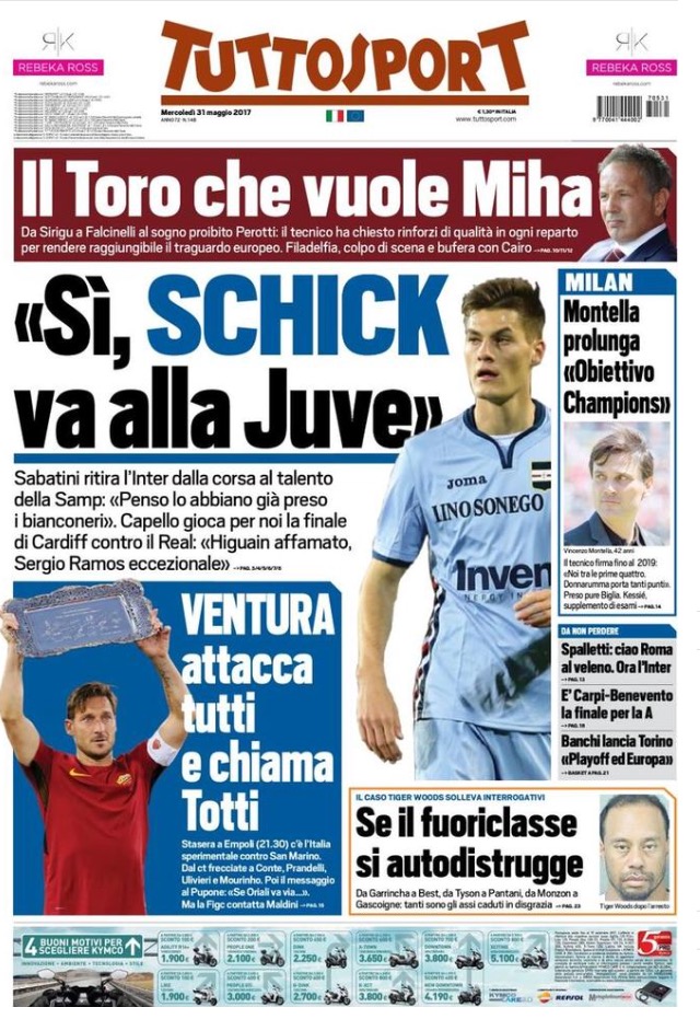 TuttoSport 31 Maggio 2017