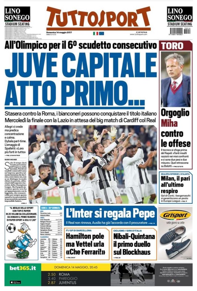 TuttoSport 14 Maggio 2017