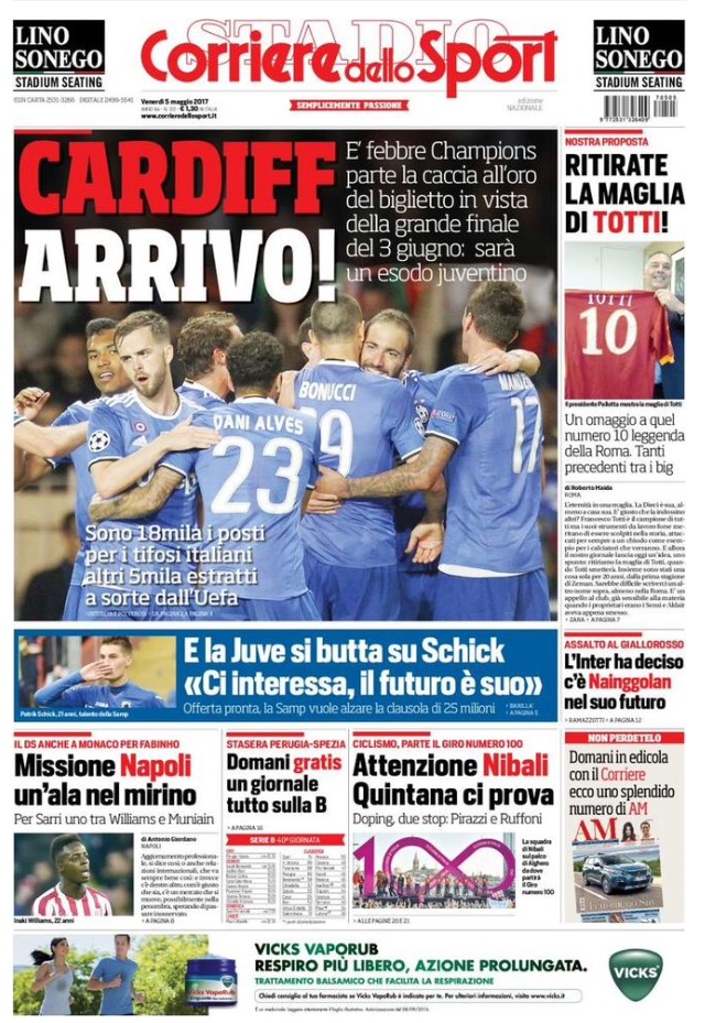 Corriere Dello Sport 5 Maggio 2017