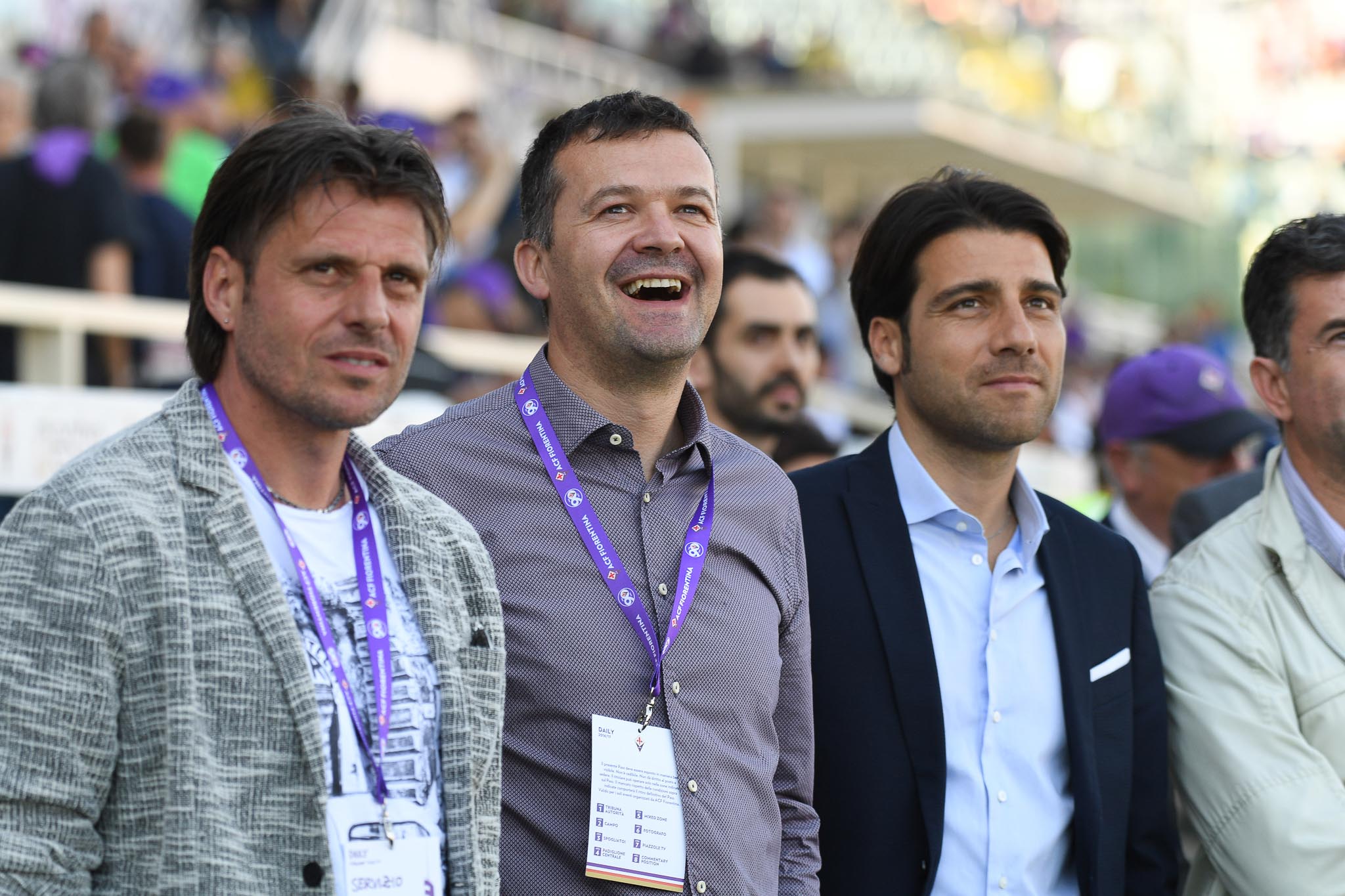 Firenze, stadio Artemio Franchi, 13.05.2017, Fiorentina-Lazio, Foto Fiorenzo Sernacchioli. Copyright Labaroviola.com. Nella foto da destra Minieri, Banchelli ed Ivan