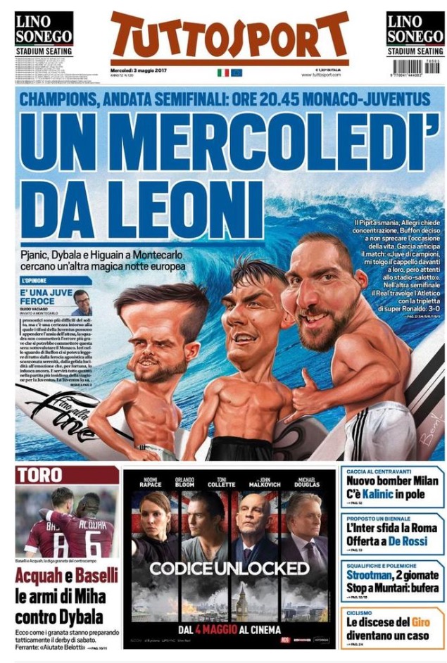 TuttoSport 3 Maggio 2017