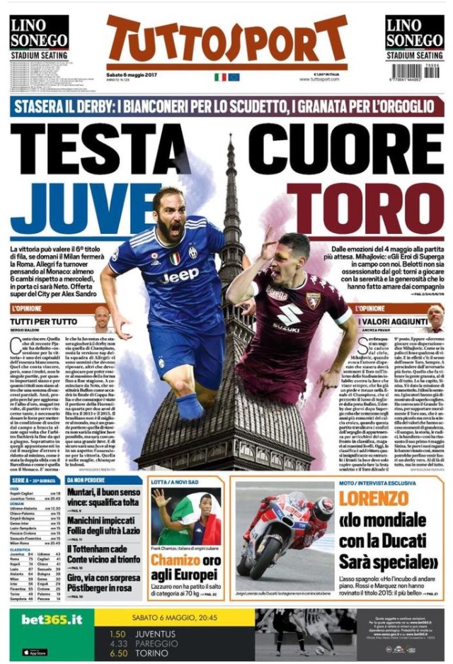 TuttoSport 6 Maggio 2017