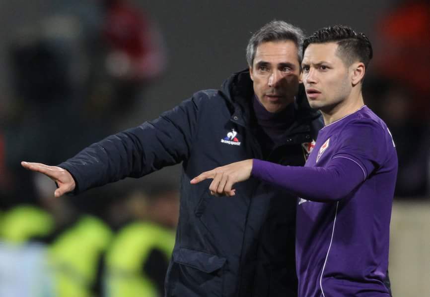 Paulo Sousa con Mauro Zarate