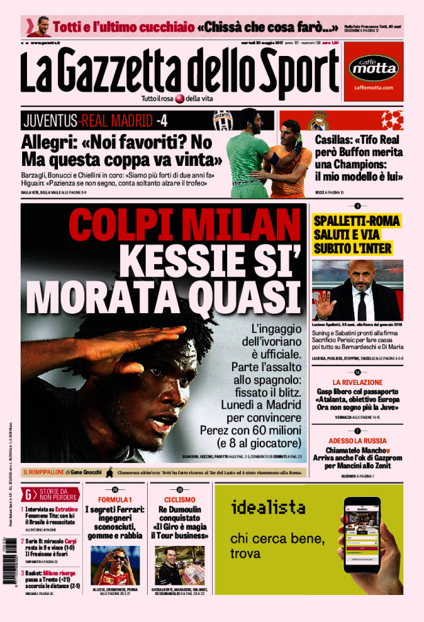 Gazzetta Dello Sport 30 Maggio 2017