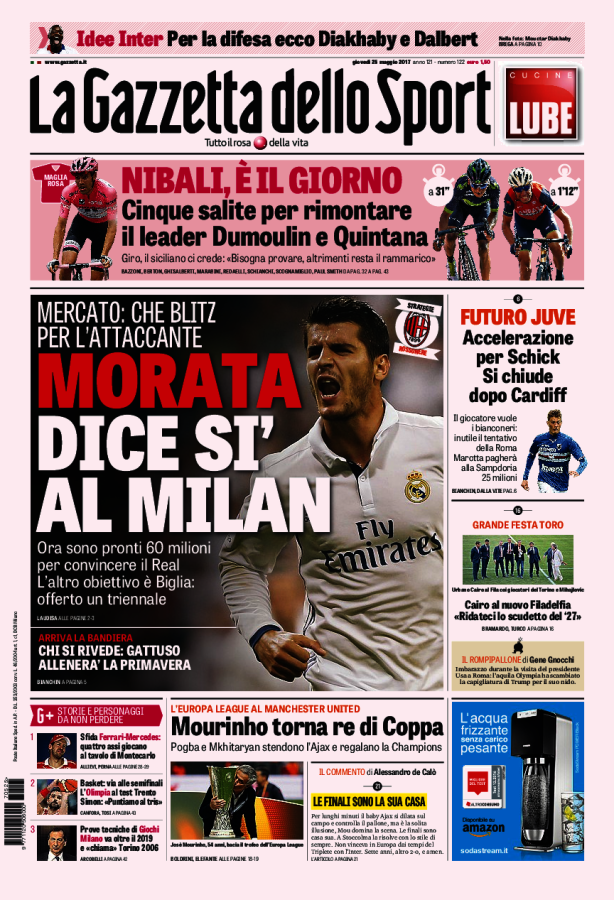 Gazzetta Dello Sport 25 Maggio 2017