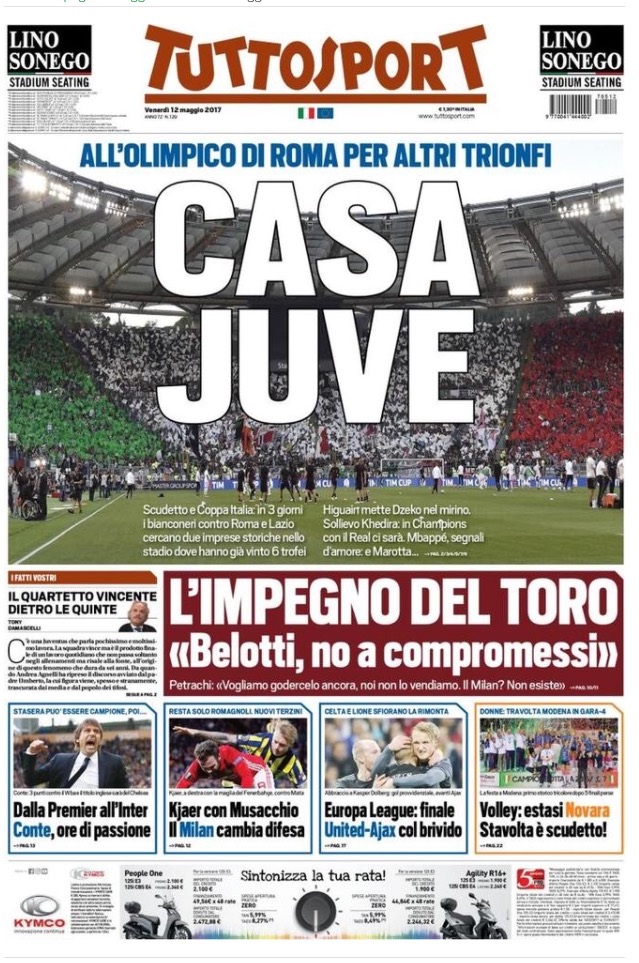 TuttoSport 12 Maggio 2017