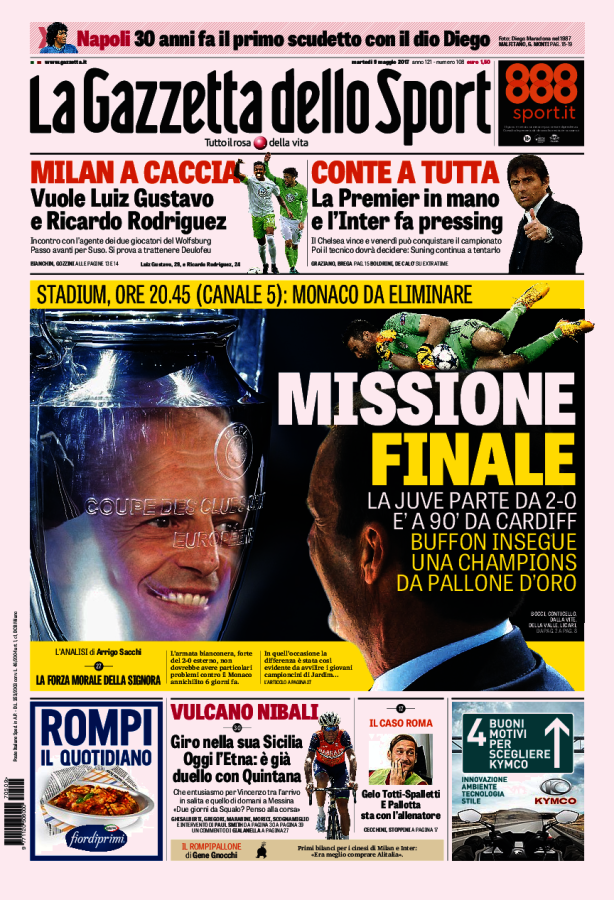 Gazzetta Dello Sport 9 Maggio 2017