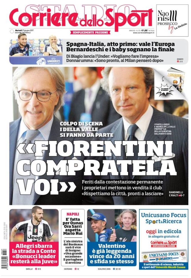 Corriere Dello Sport 27 Giugno 2017