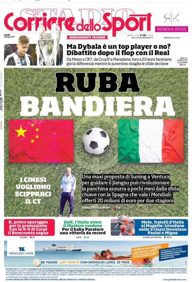 Corriere Dello Sport 5 Giugno 2017